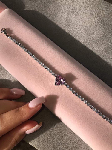 دستبند تنیسی قلبی💖