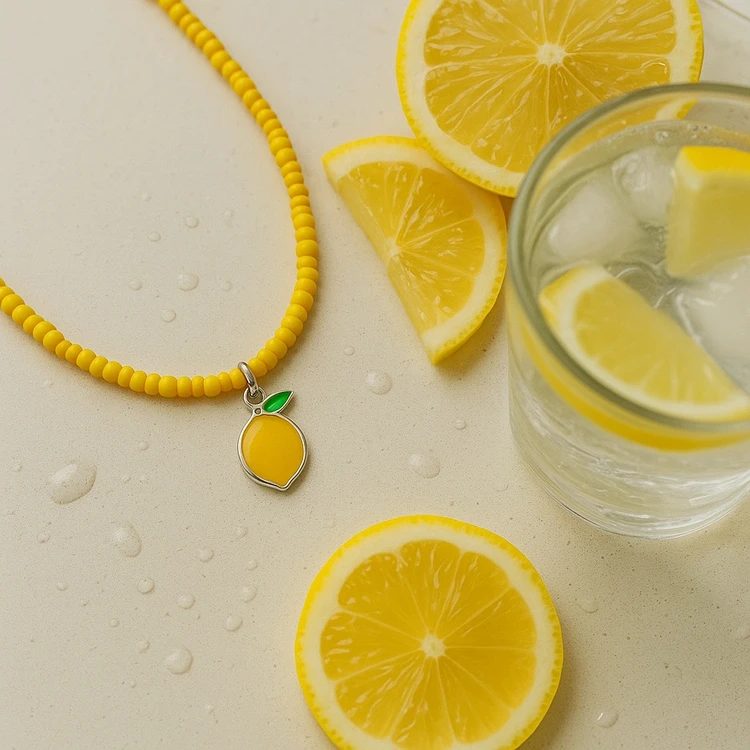 گردنبند تابستونی لیمو🍋