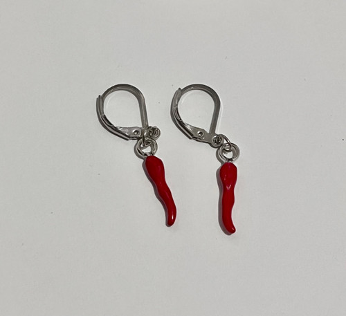 گوشواره فلفلی حلقه ای 🌶️